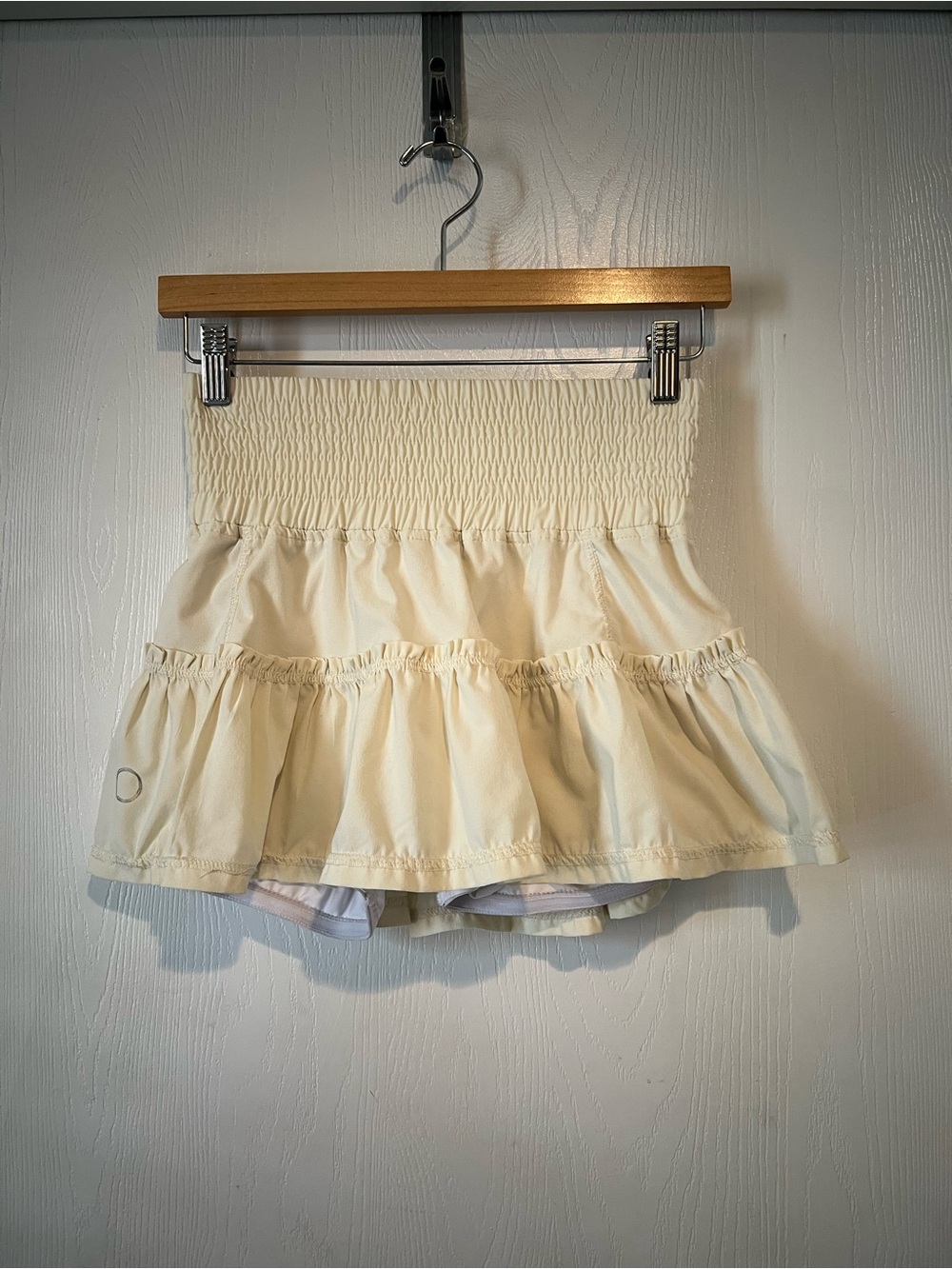 The Bubble Beige Cream Tan Pickleball Tennis Golf Skirt Women Sz XS